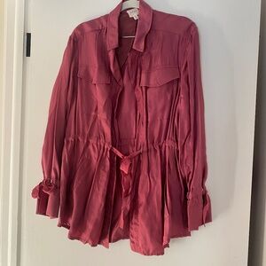 Blazer with Sash-Tie front